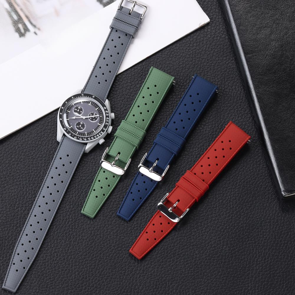 Citizen Watches Smartwatch - 열대 실리콘 시계줄 18mm 20mm 22mm