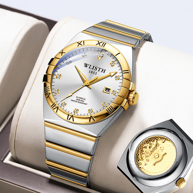 Smartwatch Watches Gift For Men - 럭셔리 남성용 쿼츠 비즈니스 손목시계 스테인리스