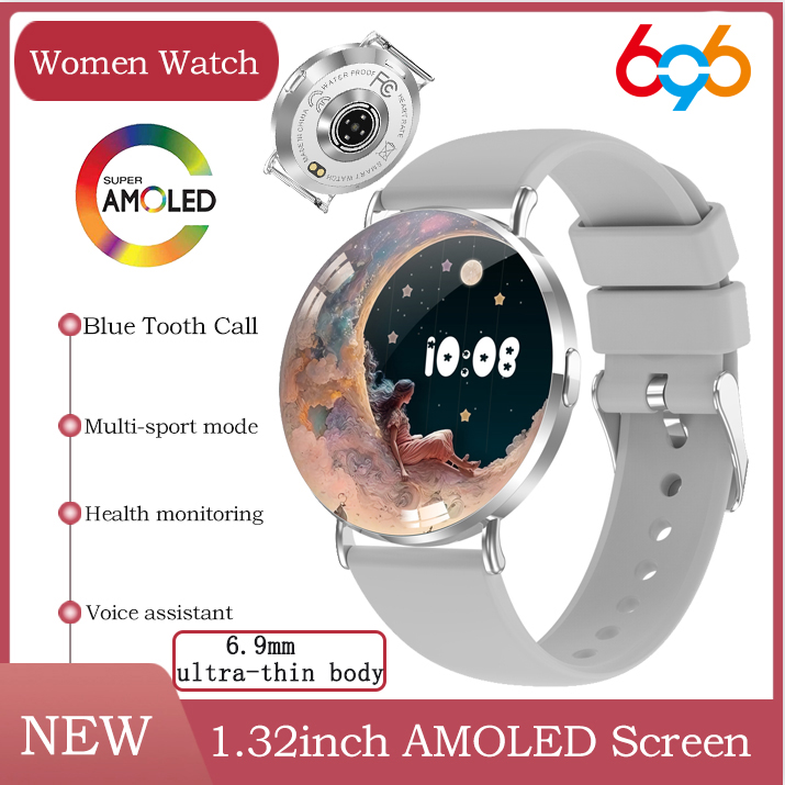 Smartwatch English - AMOLED 스크린 블루투스 통화 다이내믹 다이얼