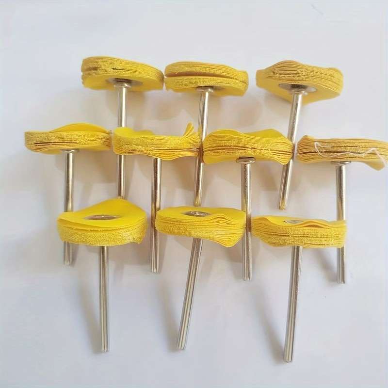 Watch Polishing Cloth - 38Pcs 3mm 노란색 연마 천 휠,