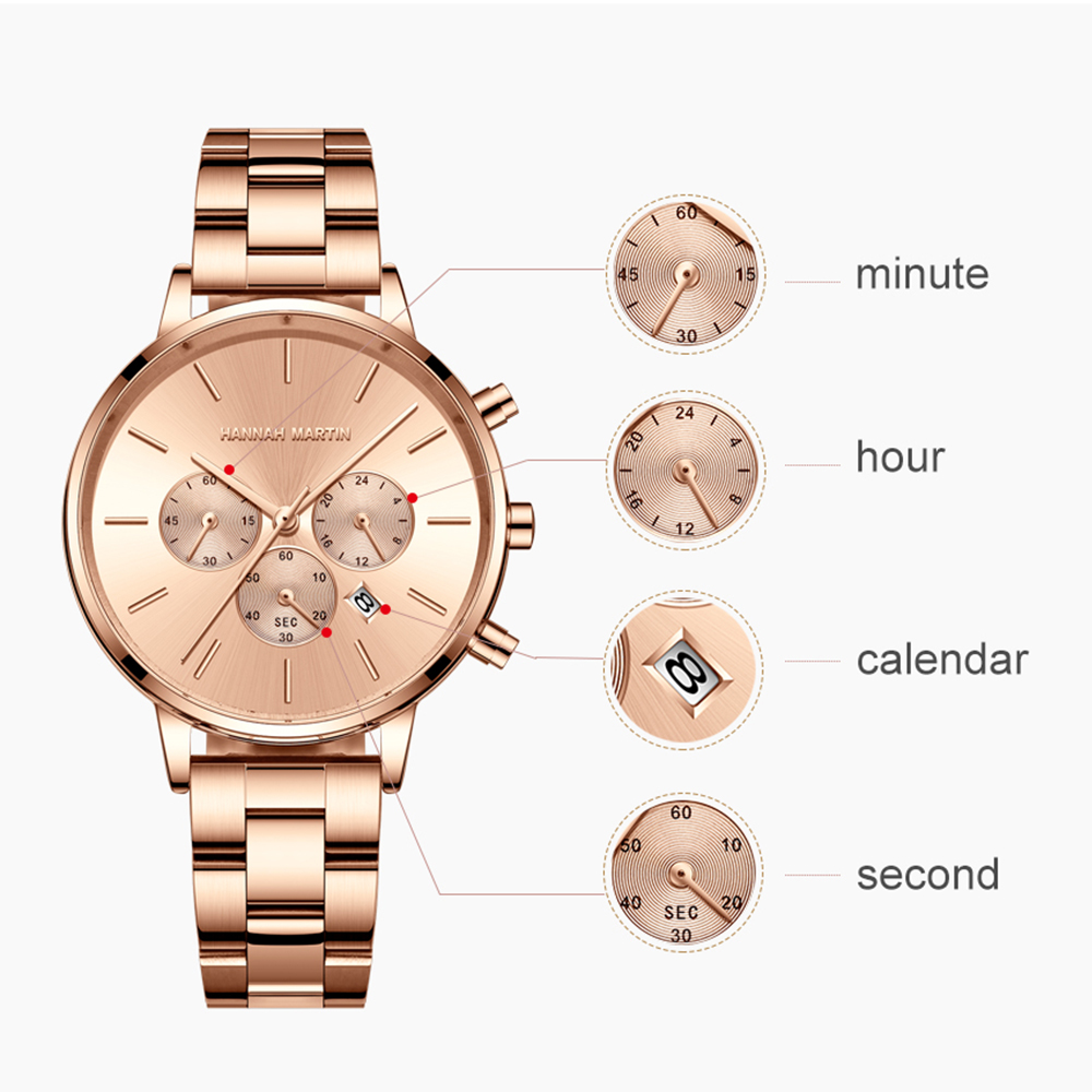 패션 여성 시계 간단한 스타일 다기능 다이얼 달력 스테 - Minimalist Thin Watch 리뷰 및 가격
