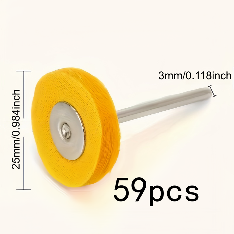 59Pcs 3mm 노란색 연마 천 휠, 내마모성 보풀  - Watch Polishing Cloth 리뷰 및 가격