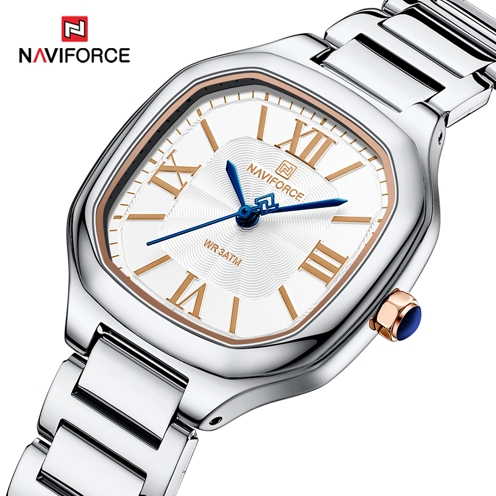 NAVIFORCE 럭셔리 여성용 시계 스퀘어 다이얼 쿼 - Minimalist Thin Watch 리뷰 및 가격