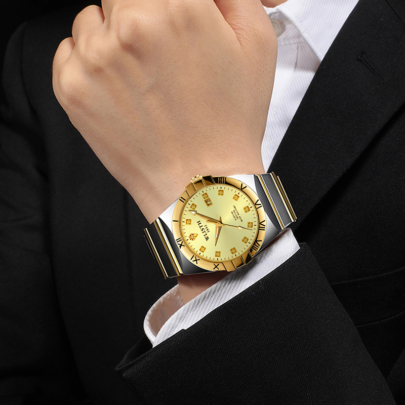 럭셔리 남성용 쿼츠 비즈니스 손목시계 스테인리스 스틸  - Smartwatch Watches Gift For Men 리뷰 및 가격