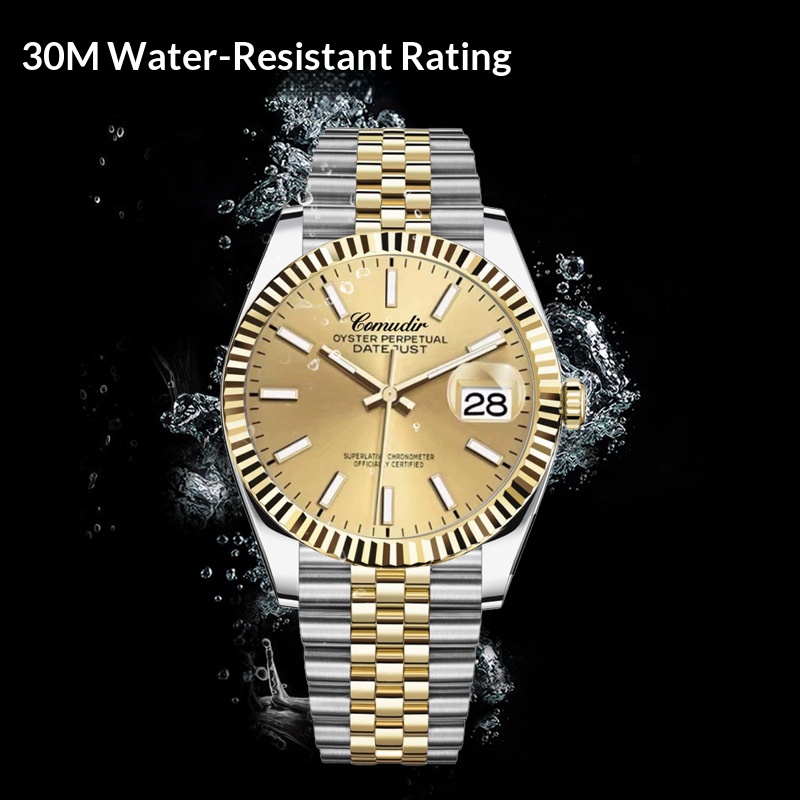 골든 시계 남성용 야광 달력 방수 쿼츠 시계 남녀공용  - Smartwatch Watches For Women Smart 리뷰 및 가격