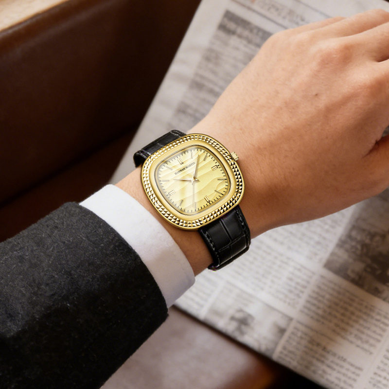 ZHANGU 브랜드 시계 블랙 가죽 타원형 작업 시계  - Smartwatch Ladies Watches Branded 리뷰 및 가격