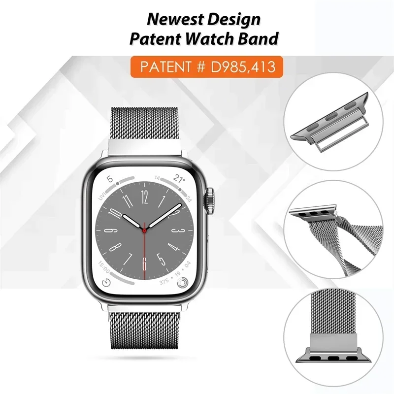 애플 워치용 밀라노 루프 스트랩, 울트라-2, 49mm - Smartwatch Apple Watches For Women 리뷰 및 가격