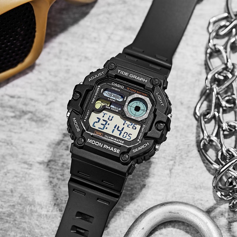 카시오 WS-1700H 시리즈 디지털 시계, 49mm  - Vintage Digital Watch 리뷰 및 가격