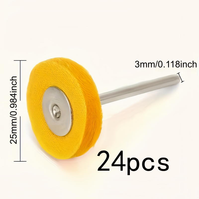24Pcs 3mm 노란색 연마 천 휠, 내마모성 보풀  - Watch Polishing Cloth 리뷰 및 가격