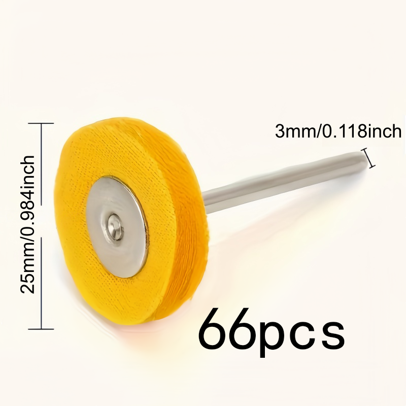 66Pcs 3mm 노란색 연마 천 휠, 내마모성 보풀  - Watch Polishing Cloth 리뷰 및 가격