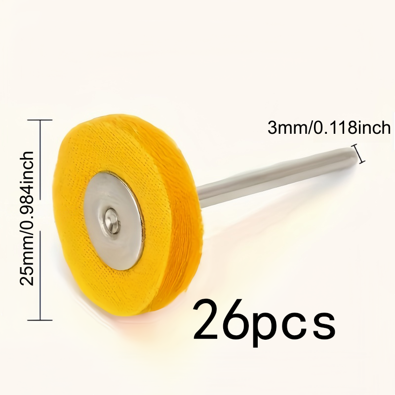 26Pcs 3mm 노란색 연마 천 휠, 내마모성 보풀  - Watch Polishing Cloth 리뷰 및 가격