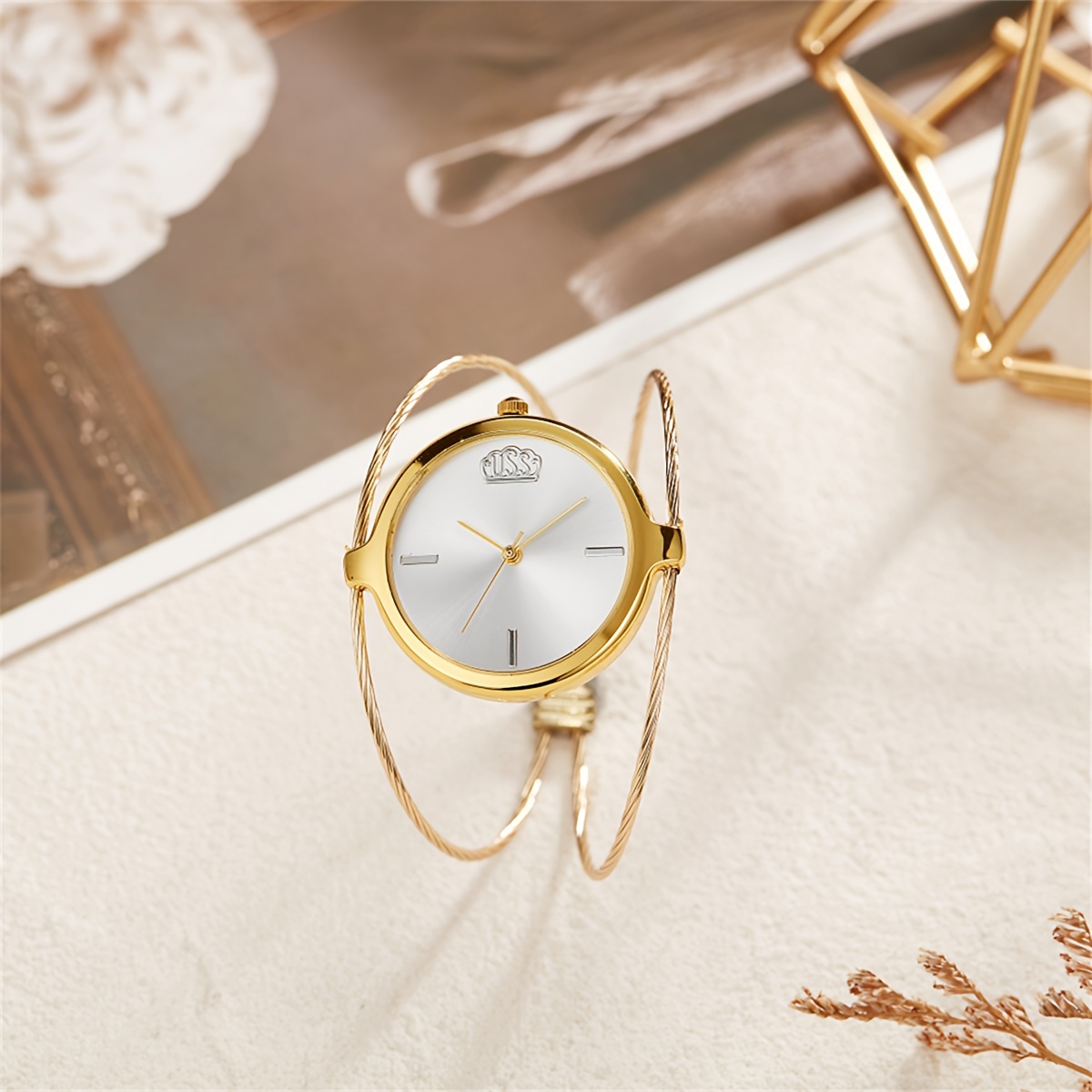 패션 캐주얼 여성용 쿼츠 시계, 원형 팔찌 시계, 우아 - Minimalist Thin Watch 리뷰 및 가격