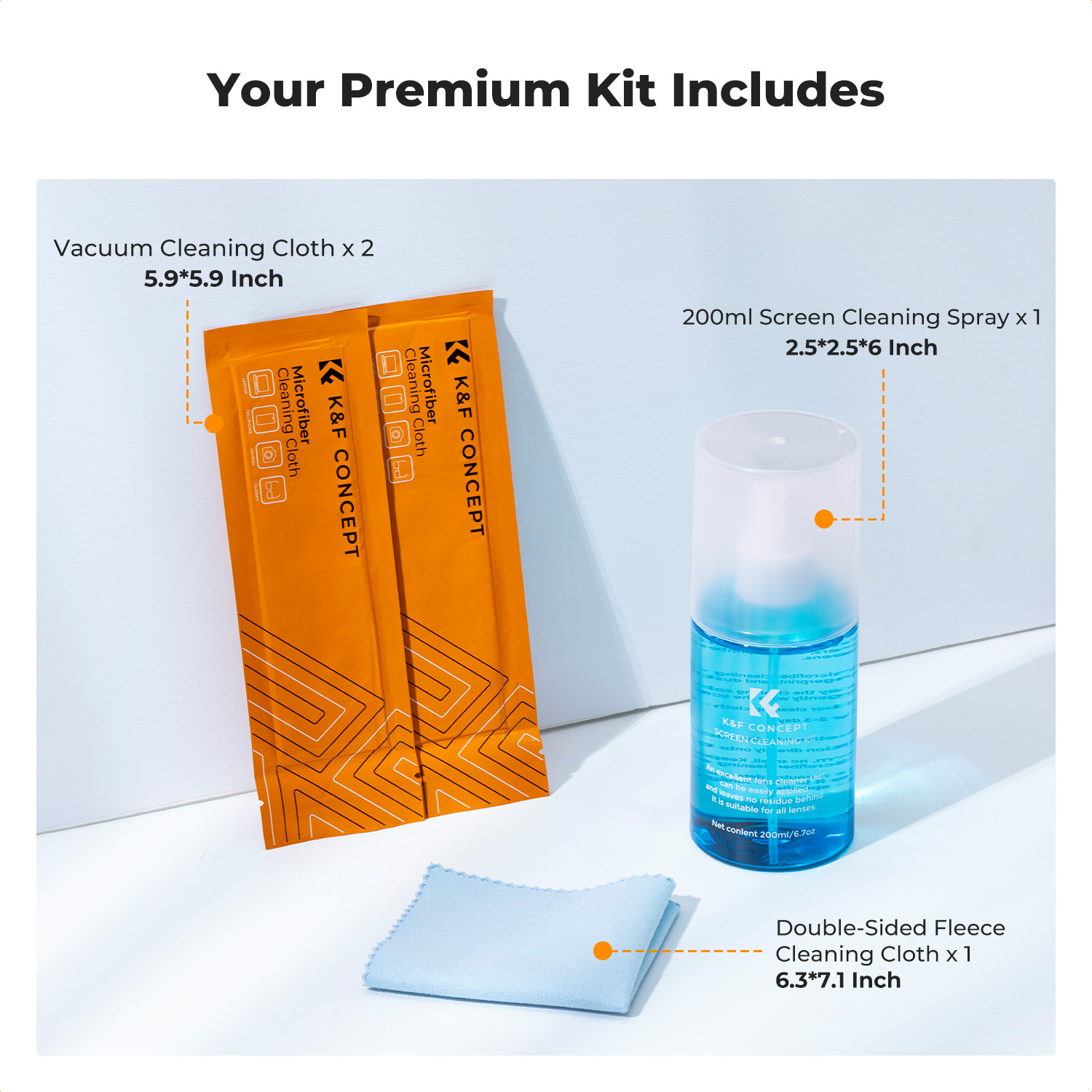 K&F CONCEPT 200ML 스크린 클리너 스프레이 - Watch Polishing Cloth 리뷰 및 가격