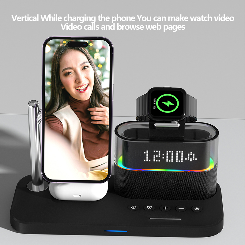 다기능 무선 충전기 스탠드 패드 RGB 라이트 알람 시 - Watches Smartwatch Samsung 리뷰 및 가격