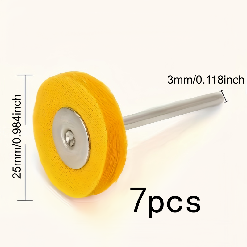 7Pcs 3mm 노란색 연마 천 휠, 내마모성 보풀 없 - Watch Polishing Cloth 리뷰 및 가격