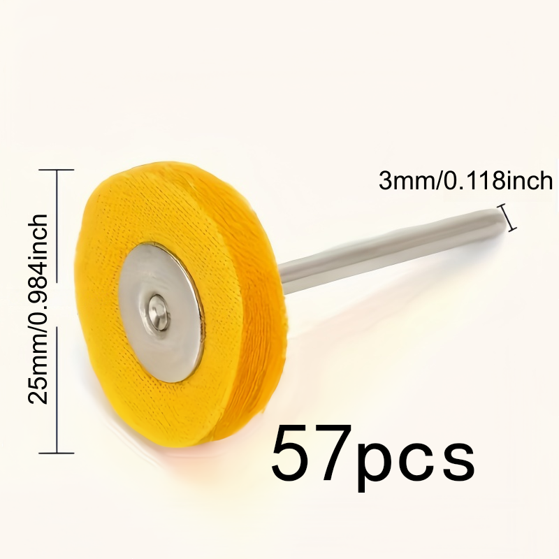 57Pcs 3mm 노란색 연마 천 휠, 내마모성 보풀  - Watch Polishing Cloth 리뷰 및 가격
