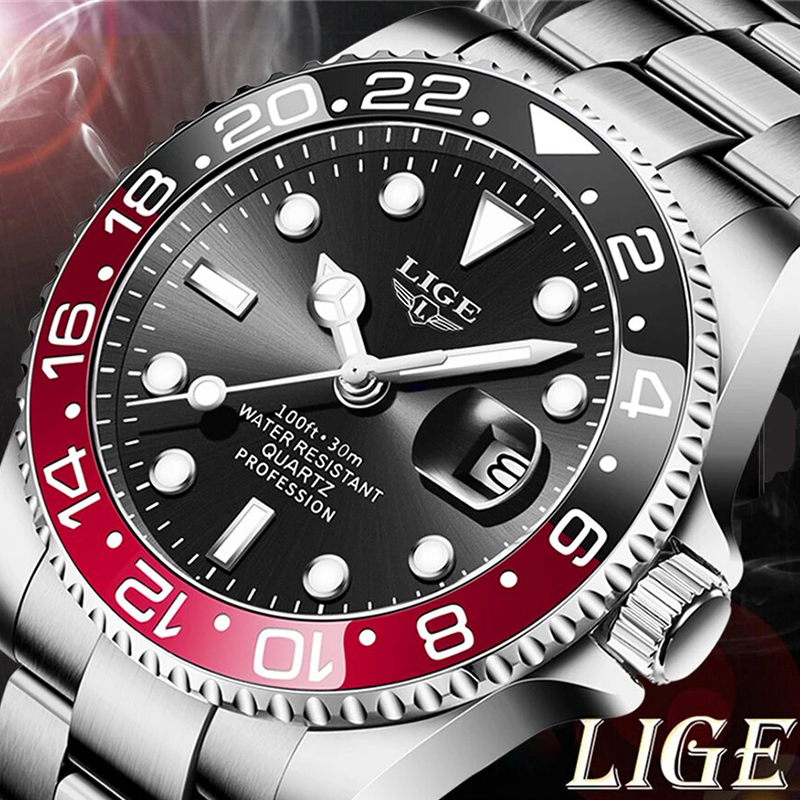 LIGE 2026 남성용 시계 비즈니스 정장 고급 쿼츠 - Smartwatch Watches Gift For Men 리뷰 및 가격