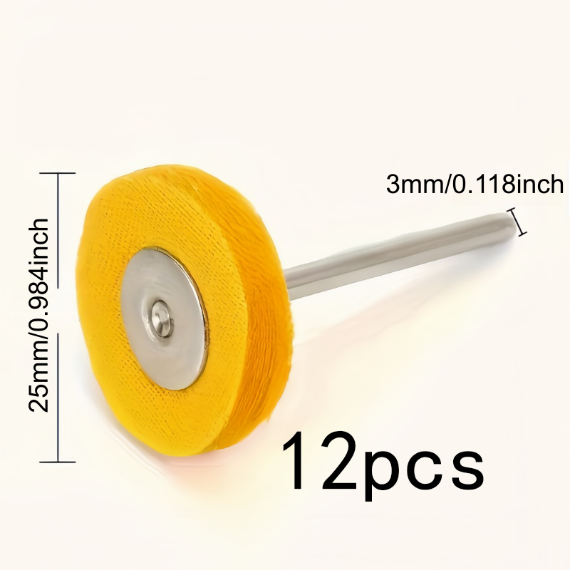 12Pcs 3mm 노란색 연마 천 휠, 내마모성 보풀  - Watch Polishing Cloth 리뷰 및 가격