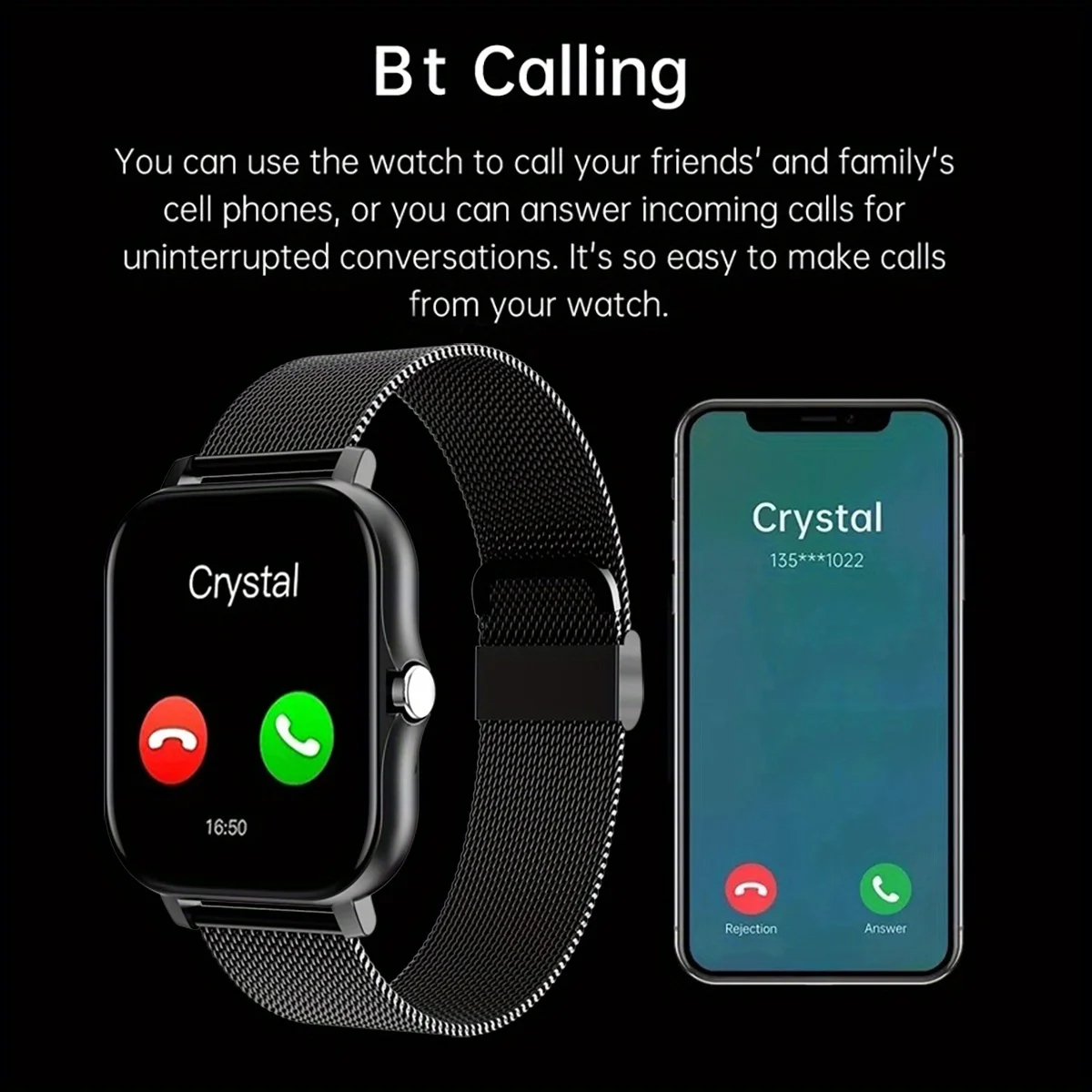 안드로이드 IOS 시계용 스마트 시계 1.83인치 HD - Smartwatch Watches Gift For Men 리뷰 및 가격