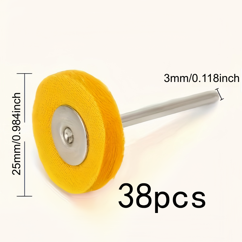 38Pcs 3mm 노란색 연마 천 휠, 내마모성 보풀  - Watch Polishing Cloth 리뷰 및 가격