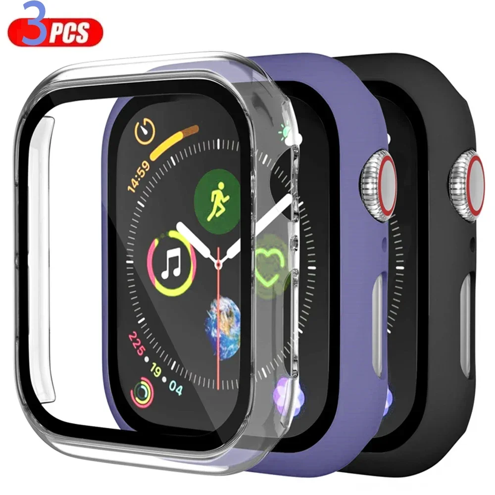 3 팩 유리 + 커버 Apple Watch 케이스 44 - Smartwatch Apple Watches For Women 리뷰 및 가격