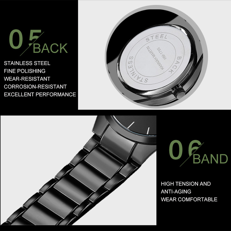 남성용 패션 시계 비즈니스 스타일 달력 쿼츠 무브먼트  - Minimalist Thin Watch 리뷰 및 가격