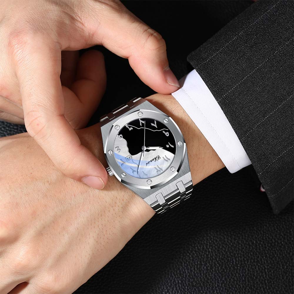 첸시 남성용 시계 아라비아 숫자판 세련된 방수 쿼츠 손 - Smartwatch Watches Gift For Men 리뷰 및 가격