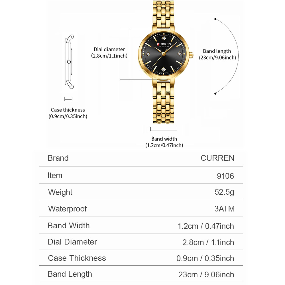 CURREN 여성용 미니멀리스트 얇은 손목시계, 반짝이 - Minimalist Thin Watch 리뷰 및 가격