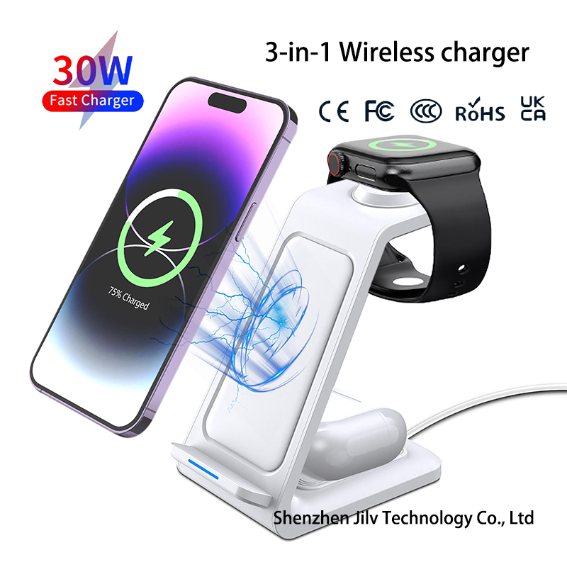 15W 3 in 1 무선 충전 스탠드 독 아이폰 삼성  - Watches Smartwatch Samsung 리뷰 및 가격