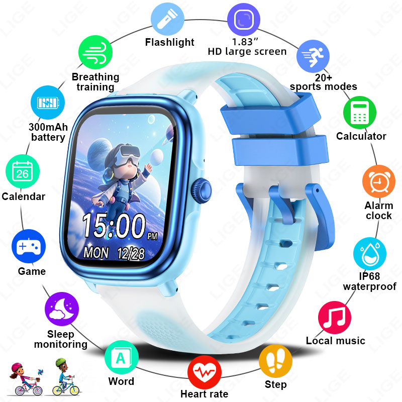 LIGE 키즈 소녀 소년 선물 스마트 시계 피트니스 트 - French Connection Watches Smartwatch App 리뷰 및 가격